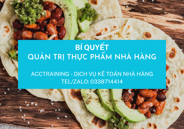 TỐI ƯU QUẢN LÝ THỰC PHẨM NHÀ HÀNG